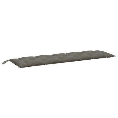 Cuscini Panca Giardino 2pz Grigio Scuro MÃ©lange 180x50x7 cm