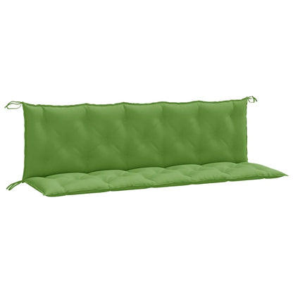 Cuscini Panca Giardino 2pz Verde MÃ©lange 180x50x7 cm Tessuto
