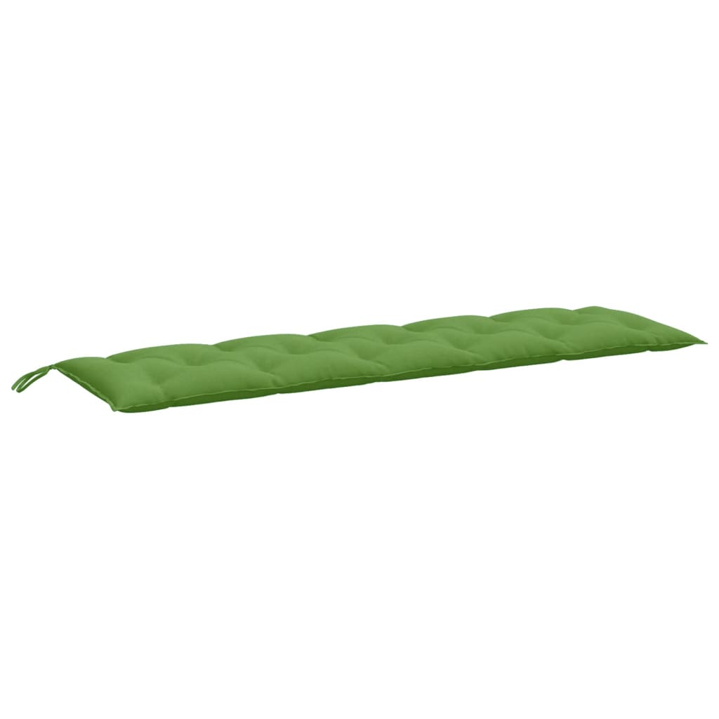 Cuscini Panca Giardino 2pz Verde MÃ©lange 180x50x7 cm Tessuto