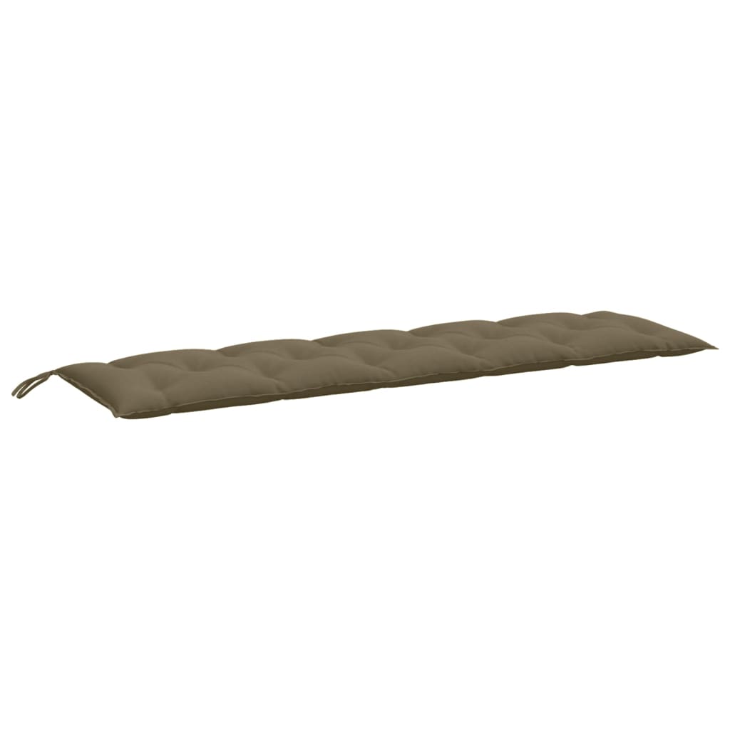 Cuscini Panca Giardino 2pz Tortora MÃ©lange 180x50x7 cm Tessuto