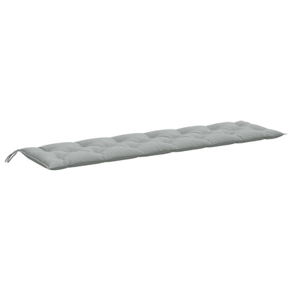 Cuscini Panca Giardino 2pz Grigio Chiaro MÃ©lange 200x50x7 cm