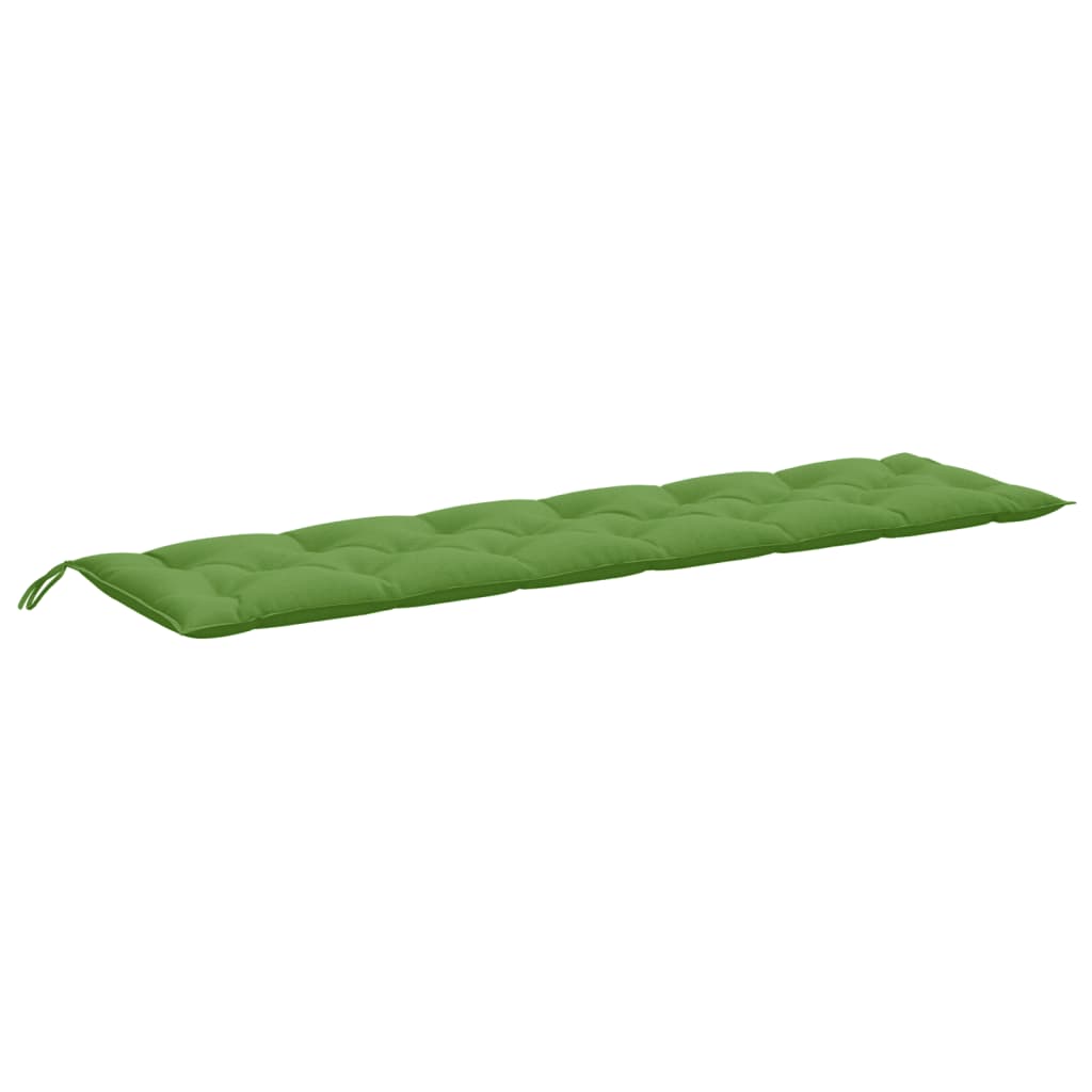 Cuscini Panca Giardino 2pz Verde MÃ©lange 200x50x7 cm Tessuto