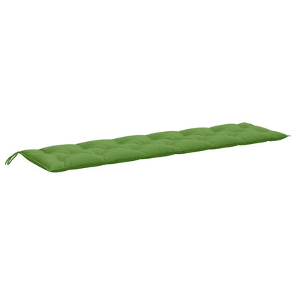 Cuscini Panca Giardino 2pz Verde MÃ©lange 200x50x7 cm Tessuto