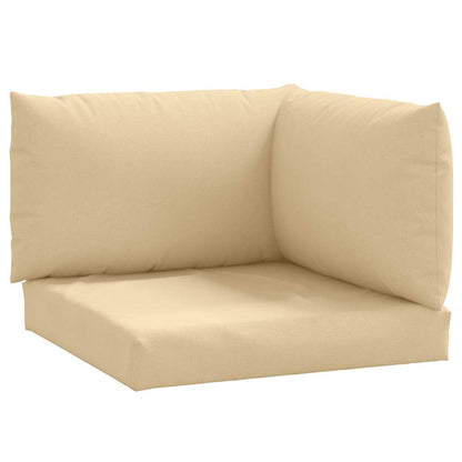 Cuscini per Pallet 3 pz Beige MÃƒÂ©lange in Tessuto