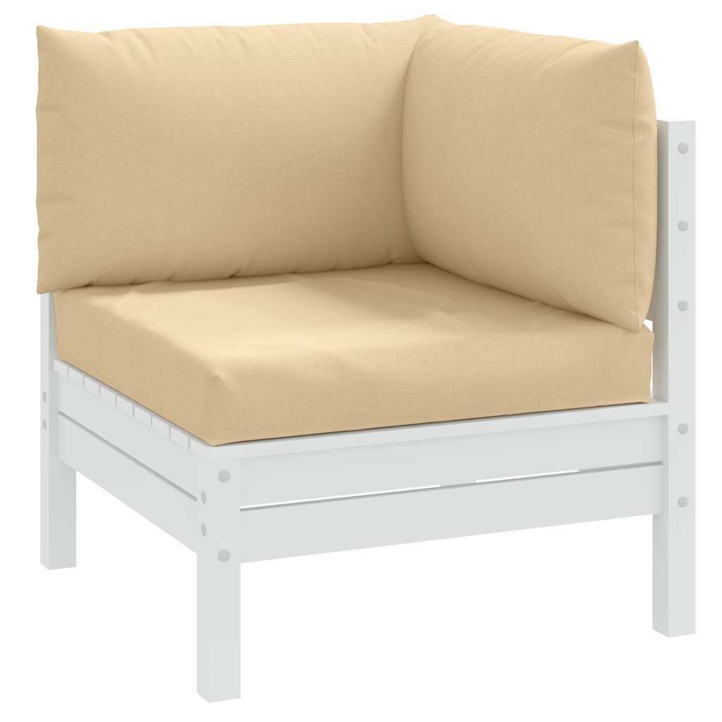 Cuscini per Pallet 3 pz Beige MÃƒÂ©lange in Tessuto