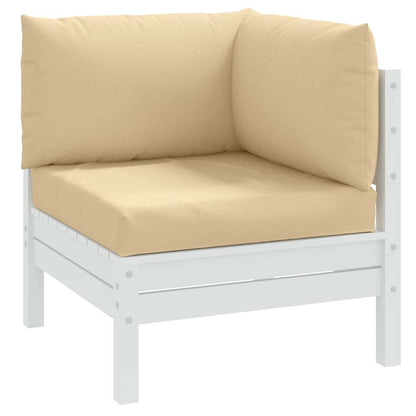 Cuscini per Pallet 3 pz Beige MÃƒÂ©lange in Tessuto
