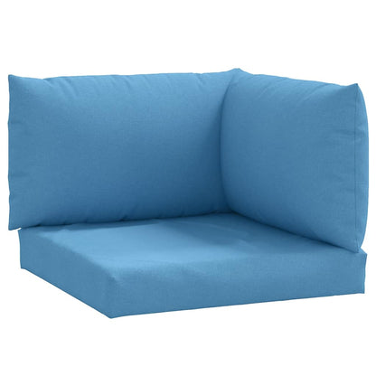 Cuscini per Pallet 3 pz Blu MÃ©lange in Tessuto