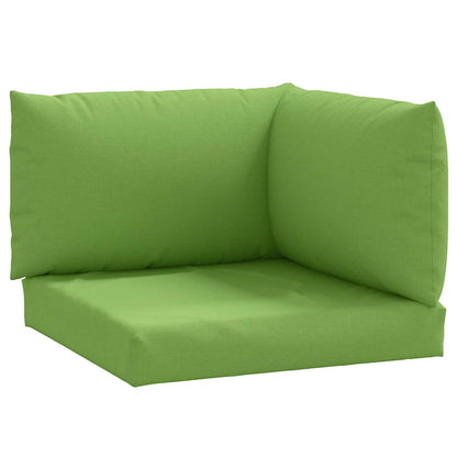 Cuscini per Pallet 3 pz Verde MÃ©lange in Tessuto