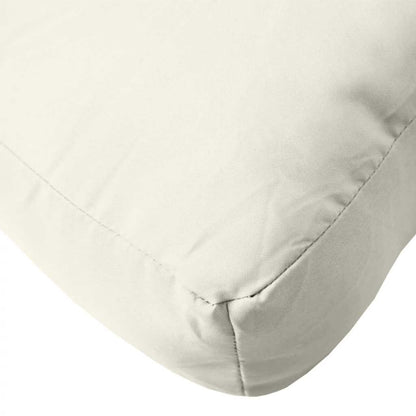 Cuscino per Pallet Crema MÃ©lange 60x60x9,5 cm in Tessuto