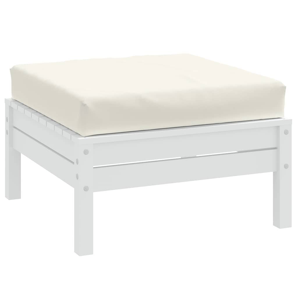 Cuscino per Pallet Crema MÃ©lange 60x60x9,5 cm in Tessuto