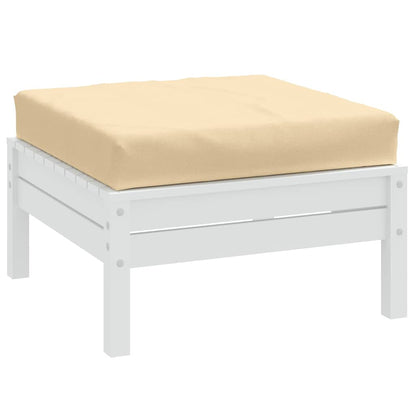Cuscino per Pallet Beige MÃ©lange 60x60x9,5 cm in Tessuto