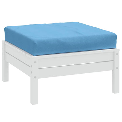 Cuscino per Pallet Blu MÃ©lange 60x60x9,5 cm in Tessuto