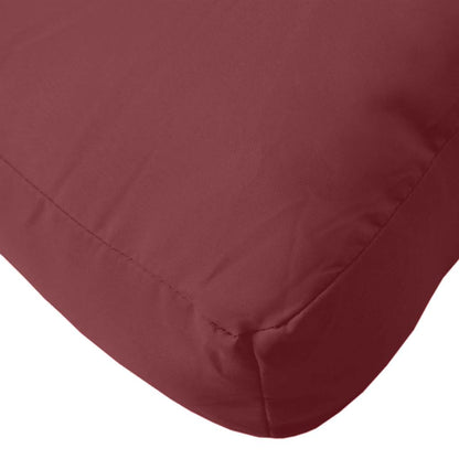 Cuscino per Pallet Rosso Vino MÃƒÂ©lange 60x60x9,5 cm in Tessuto