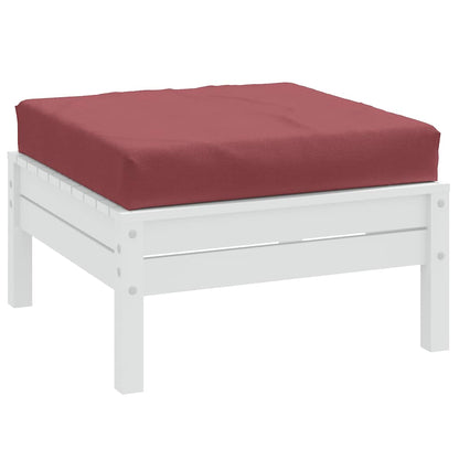 Cuscino per Pallet Rosso Vino MÃƒÂ©lange 60x60x9,5 cm in Tessuto
