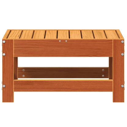 Poggiapiedi da Giardino Marrone Cera 62x30x32 cm Massello Pino