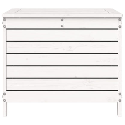 Poggiapiedi Giardino Bianco 62x63,5x53,5 cm Legno Massello Pino