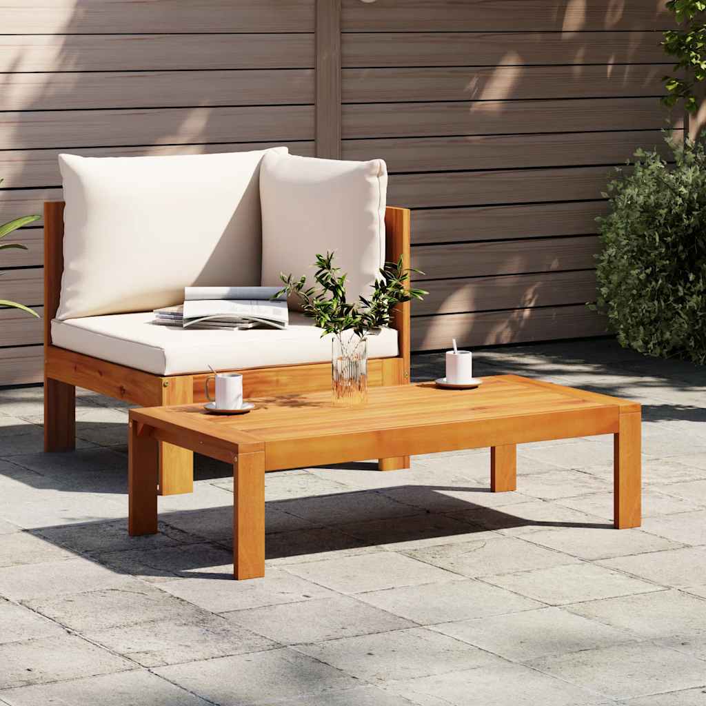 Set Divani da Giardino 2pz con Cuscini Legno Massello di Acacia