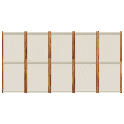 Divisorio a 5 Pannelli Grigio Chiaro 350x180 cm