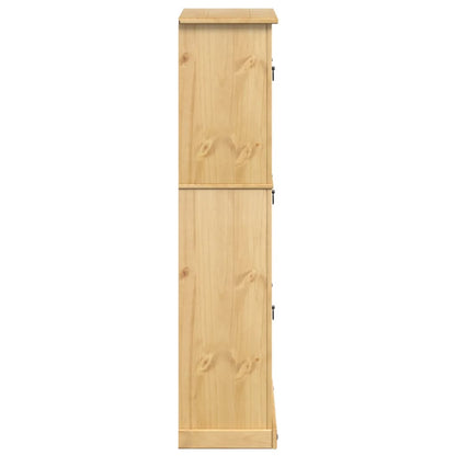 Scarpiera Corona 99x32x138 cm in Legno Massello di Pino