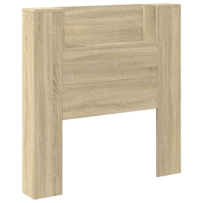 Testiera con Contenitore a LED Rovere Sonoma 100x16,5x103,5 cm