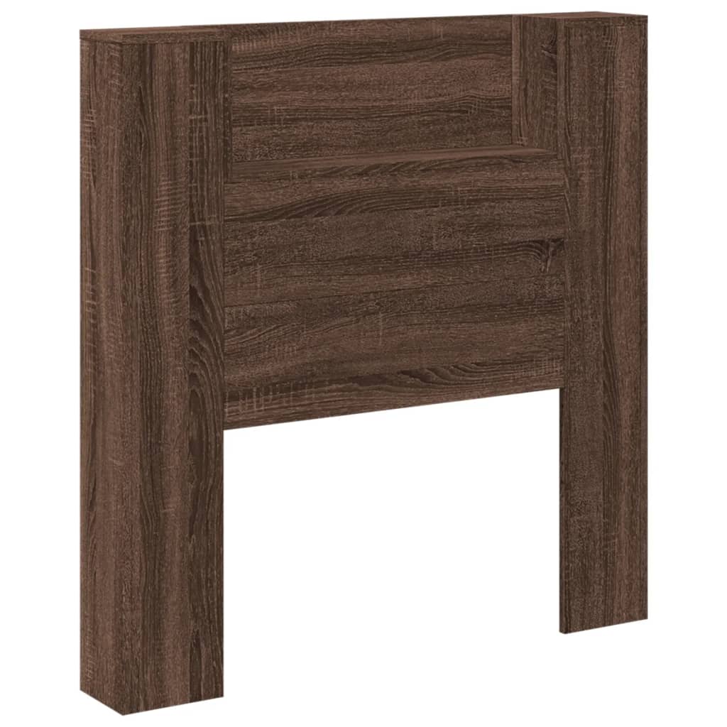 Testiera con Contenitore a LED Rovere Marrone 100x16,5x103,5 cm