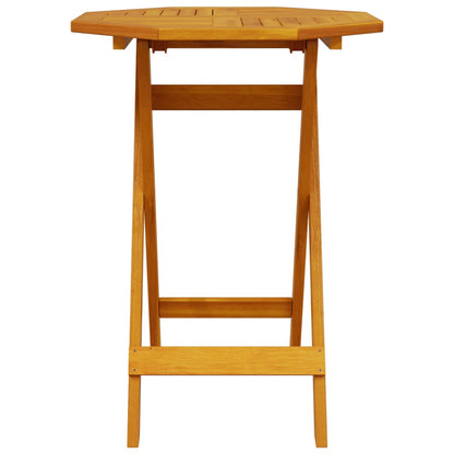 Tavolo da Giardino Pieghevole Ã˜60x75cm Legno Massello di Acacia