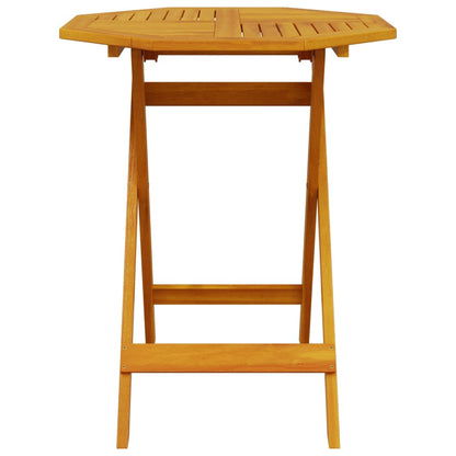 Tavolo da Giardino Pieghevole ÃƒËœ70x75cm Legno Massello di Acacia