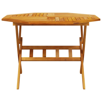 Tavolo da Giardino Pieghevole Ã˜110x75cm Legno Massello d'Acacia