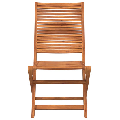 Sedie da Giardino Pieghevoli 4pz in Legno Massello di Acacia
