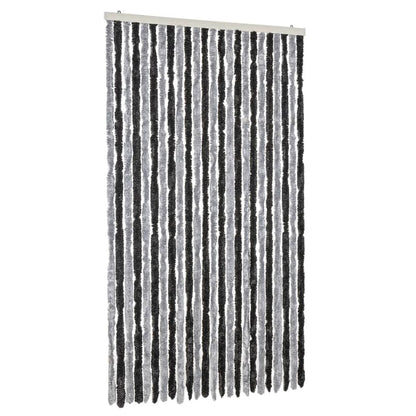 Tenda Antimosche Grigia e Nera 100x200 cm in Ciniglia