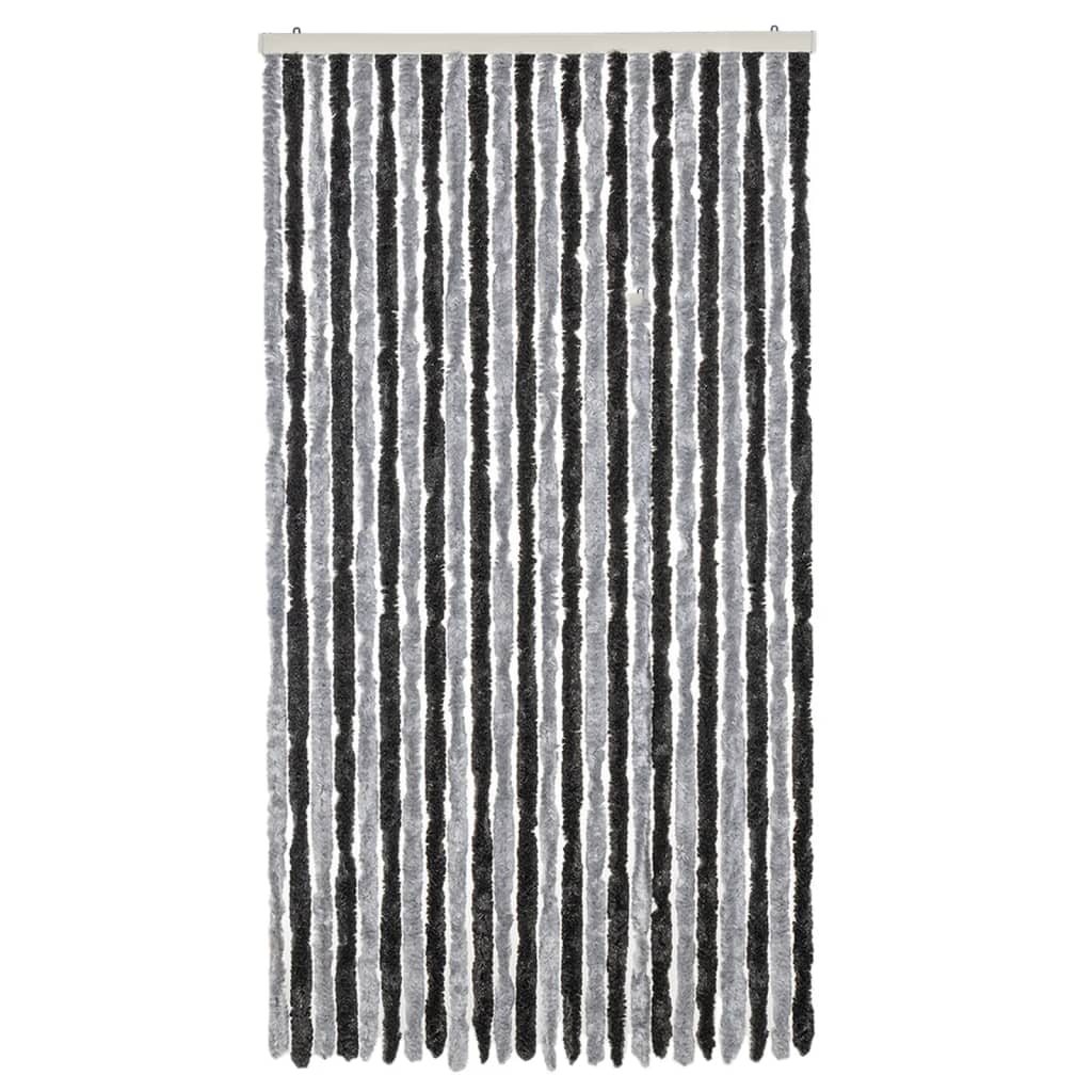 Tenda Antimosche Grigia e Nera 100x220 cm in Ciniglia