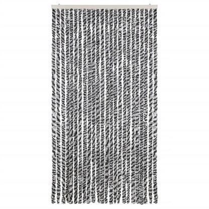 Tenda Antimosche Grigia Nera e Bianca 100x200 cm in Ciniglia