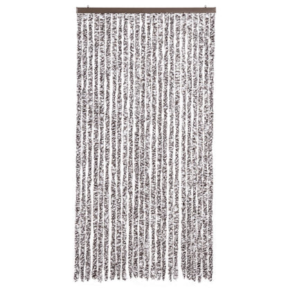 Tenda Antimosche Marrone e Beige 100x230 cm in Ciniglia