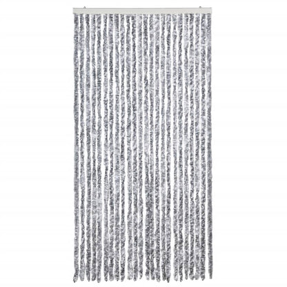 Tenda Antimosche Grigio e Bianca 100x230 cm in Ciniglia
