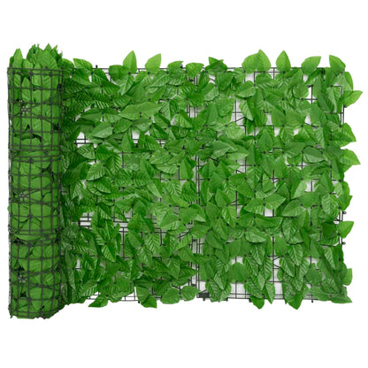 Schermo Privacy da Balcone con Foglie Verde 600x75 cm
