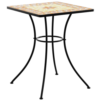 Tavolo da Bistrò a Mosaico Terracotta 60x60x74 cm in Ceramica