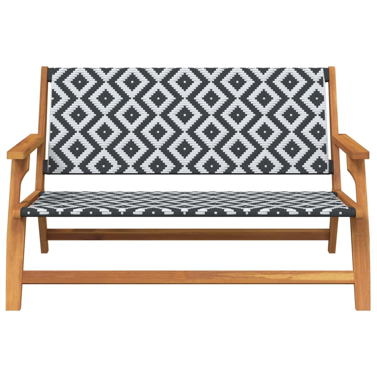 Arredamento da Giardino Nero e Bianco 122 x 78 x 73 cm