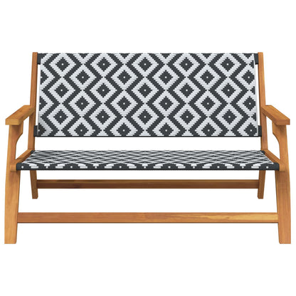 Arredamento da Giardino Nero e Bianco 122 x 78 x 73 cm