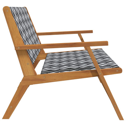 Arredamento da Giardino Nero e Bianco 122 x 78 x 73 cm