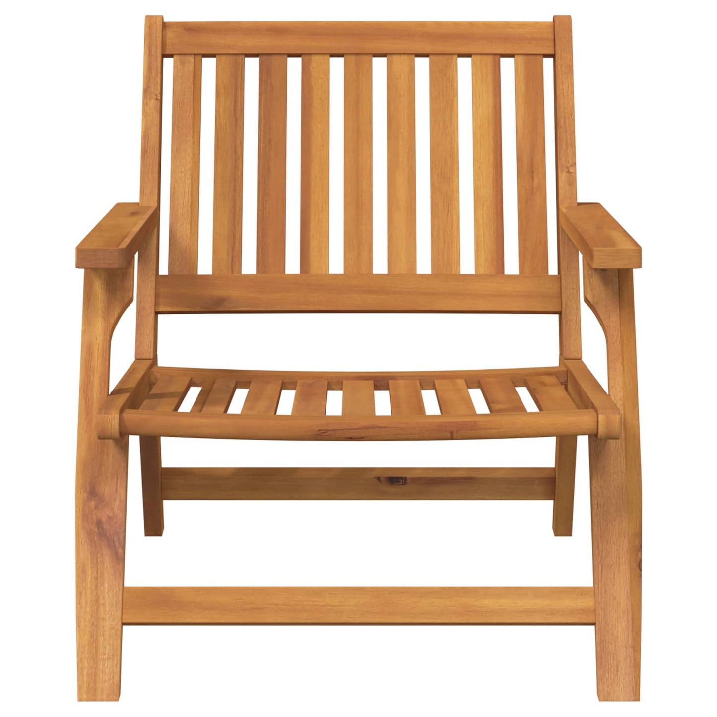 Panca Relax 2 pcs Marrone Legno di Acacia Massello