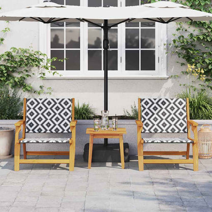 Arredamento da Giardino 2 pcs Nero e Bianco 67 x 78 x 73 cm