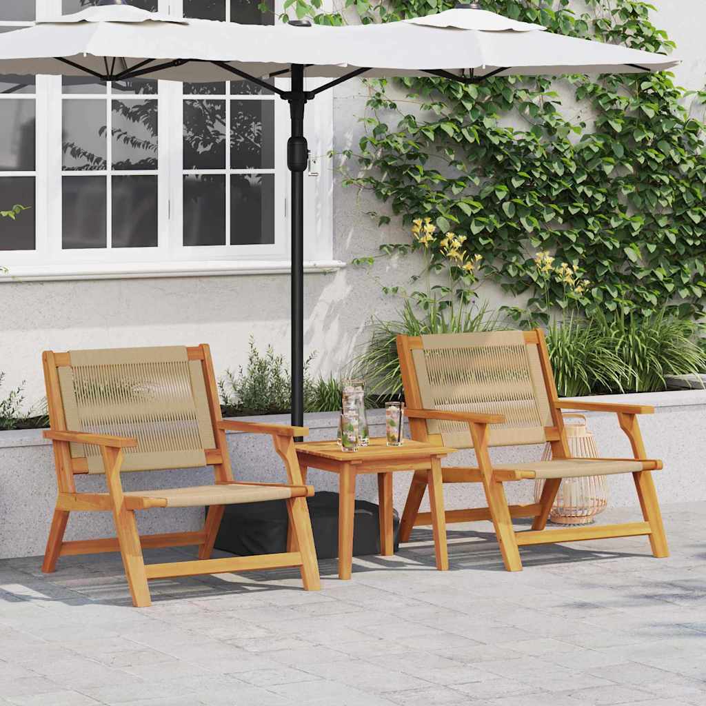 Arredamento da Giardino 2 pcs Beige 67 x 76 x 73 cm