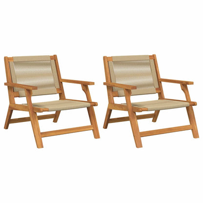 Arredamento da Giardino 2 pcs Beige 67 x 76 x 73 cm