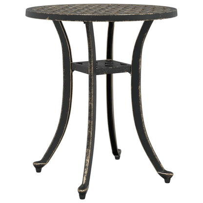 Tavolo da Giardino Bronzo Ã˜48x53 cm in Alluminio Pressofuso