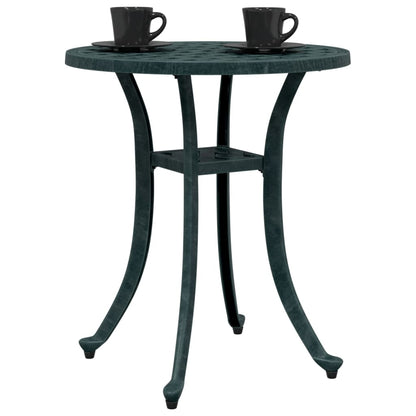 Tavolo da Giardino Verde ÃƒËœ48x53 cm in Alluminio Pressofuso