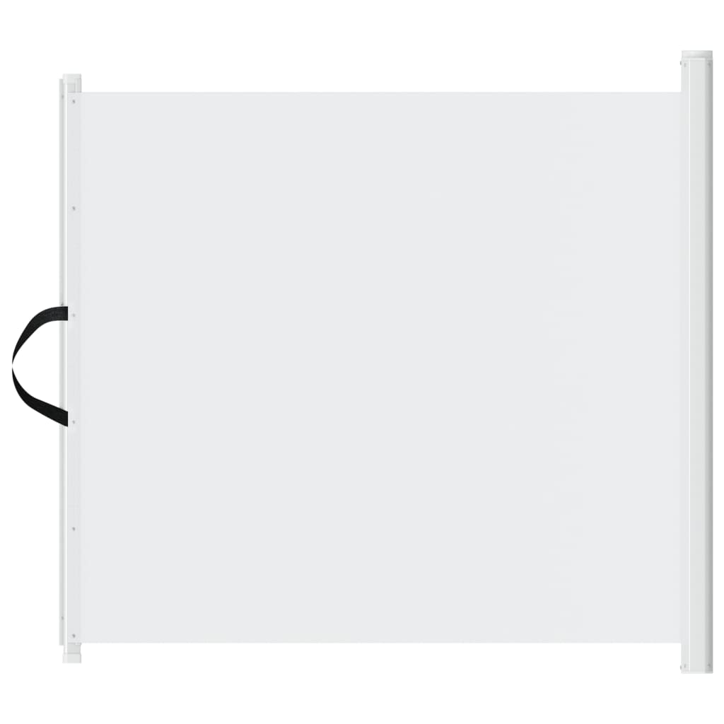 Cancelletto Retrattile per Animali Domestici Bianco 82,5x125 cm