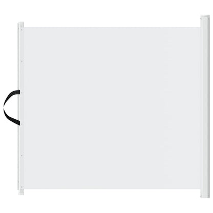 Cancelletto Retrattile per Animali Domestici Bianco 82,5x125 cm