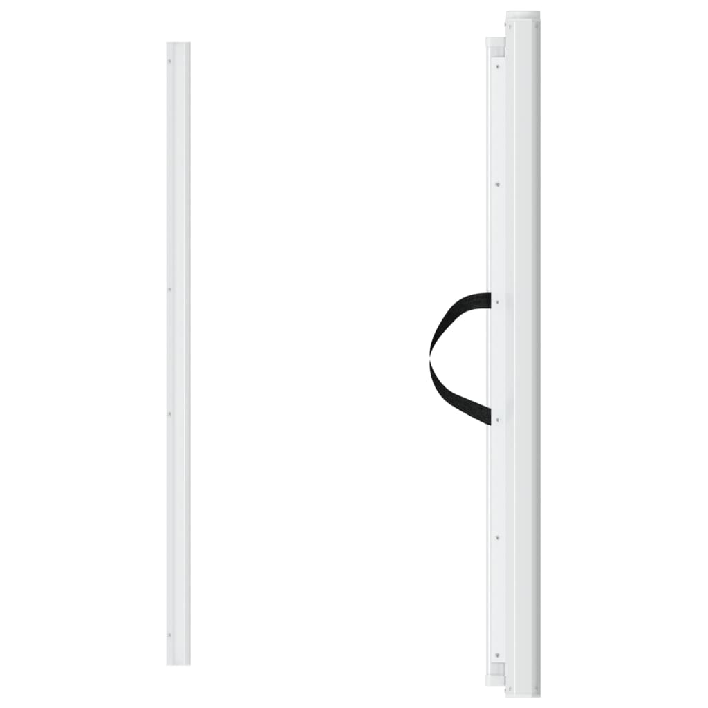 Cancelletto Retrattile per Animali Domestici Bianco 82,5x125 cm