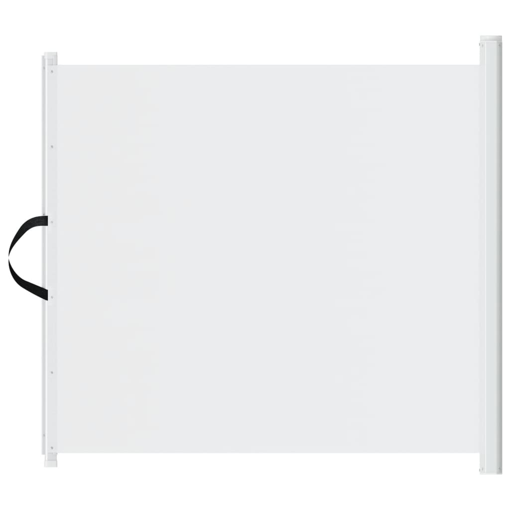 Cancelletto Retrattile per Animali Domestici Bianco 117,5x125cm