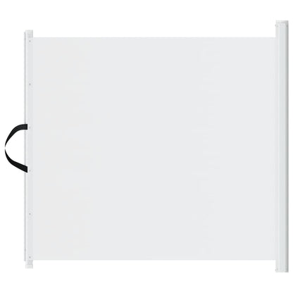 Cancelletto Retrattile per Animali Domestici Bianco 117,5x125cm
